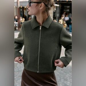 Zara soft bomber jacket